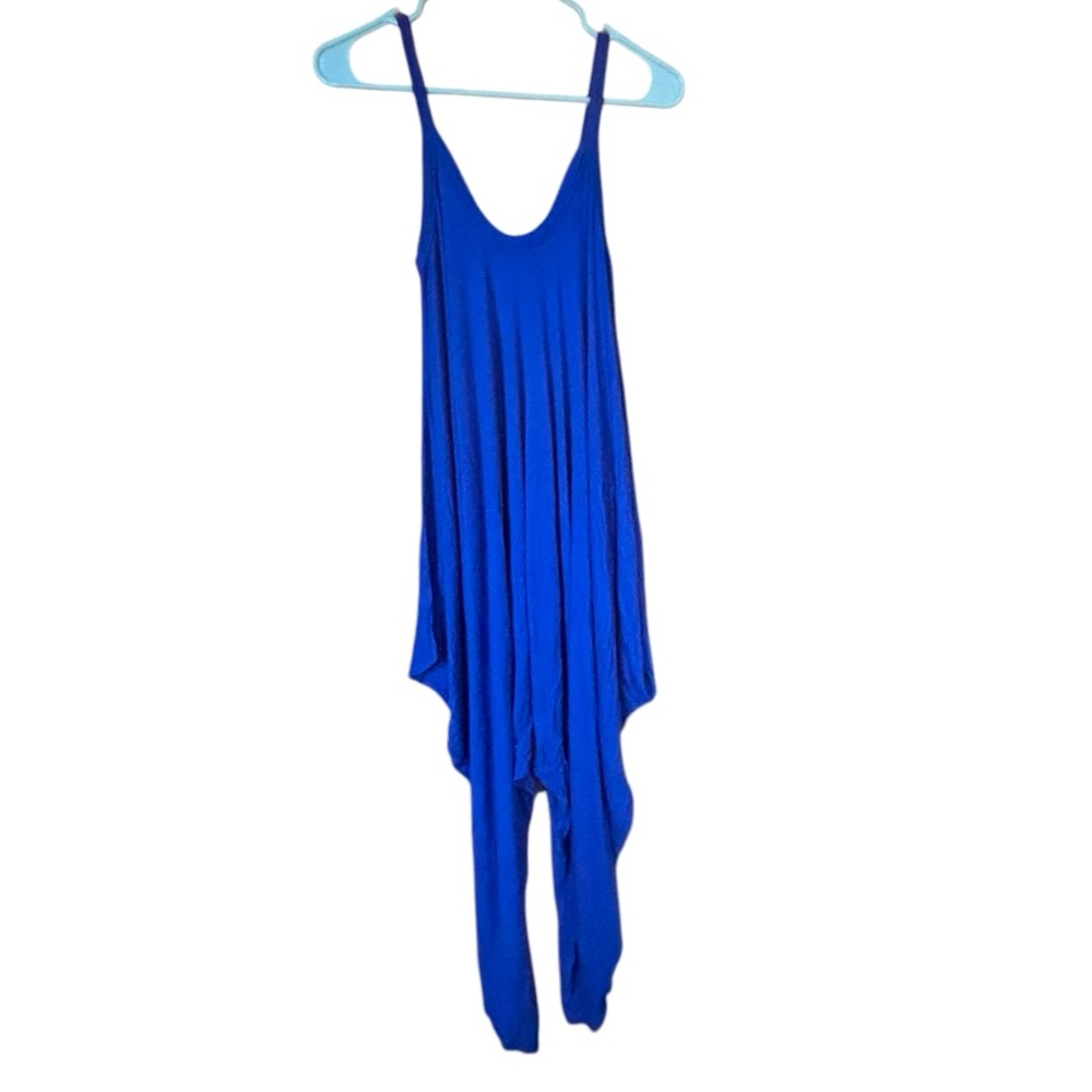 Vibrant Royal Blue Comfy Jumpsuit/Onesie with Pockets
